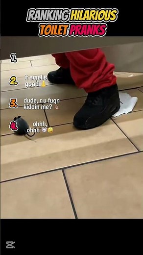 Ranking Hilarious Toilet Pranks in Public Bathrooms 🤣💩 #EpicPranks #FunnyFails #MemeIsLifer