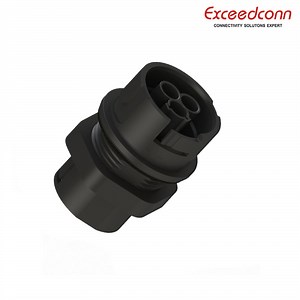 [Hot Item] 25A 3 Pins IP68 Panel Mount Quick Lock with Cable Seal Connector