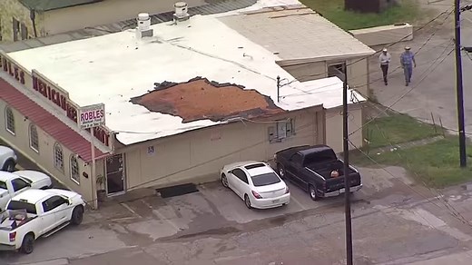 27K views · 131 reactions | VIDEO: An aerial view shows damage to buildings after storms passed through Wednesday in Canton, Texas, about 60 miles east of Dallas. | WFAA | Facebook