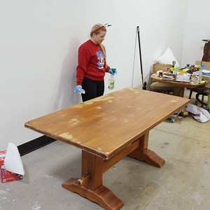 Farmhouse Table Makeover | Furniture Flipping Teacher