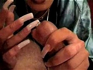 HJ with long nails