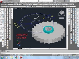 MILLING CUTTER DESIGN IN AUTO CAD EXERCISE # 36