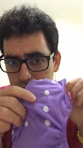 Putting a diaper with a #velcro is quite a challenge. The velcro gets stuck to everything. | Growing with a Smile