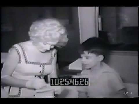 Footage Marilyn Monroe Visiting An Orphanage in 1952 - "I use to sit up in the window and cry"