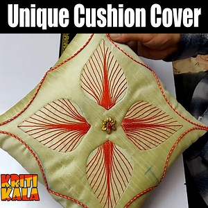 Full Video : Unique Cushion Cover Design Cutting and Stitching with Anchor Thread #CushionCover #kritikala | Kriti Kala