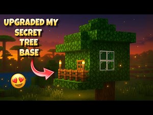 I UPGRADED MY SECRET TREE BASE IN MINECRAFT HARDCORE || MINECRAFT HARDCORE SERIES