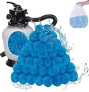 Pool Filter Balls,3.1Lbs Reuseful Pool Filter Balls for Sand Filter,Filter Balls,Alternative to Swimming Pool Filter Sand(Equals 100 lbs Pool Filter Sand) for Swimming Pool/Fish Tank/Fish Pond