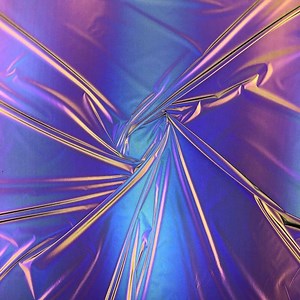 [Hot Item] Reflective Rainbow Fabric Embossed Textured Pattern Bright Sewing Material