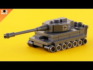 Lego Tiger 1 / Panzer 6 WW2 German Tank Mini Vehicles (Tutorial)