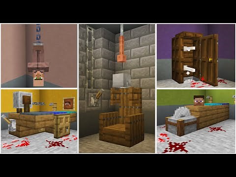 Minecraft Tutorial: Scary Horror Medieval Torture Chamber