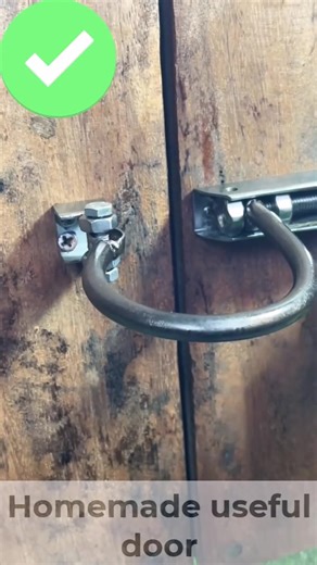 Simple creative idea with homemade door latch lock #homemade | Share knowledge with me