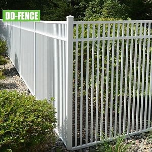 [Hot Item] Customized Outdoor Garden Iron Picket Fence Zinc Steel Metal Fencing with Post Caps