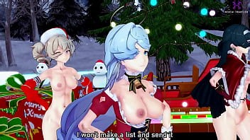 Pussyverse: MMD All I Want for Christmas Is You (Robin, Astra Yao, Barbara)