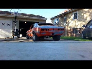 Bad ass 1967 camaro with Big Block Chevy 468 start up With lumpy cam backing out of the garage