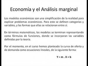 Microeconomía - Análisis marginal