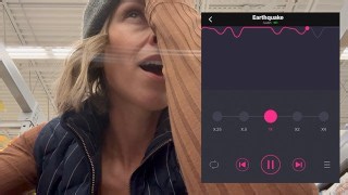 Sinful MILF Cums Hard in Grocery Store Lush Remote Vibe