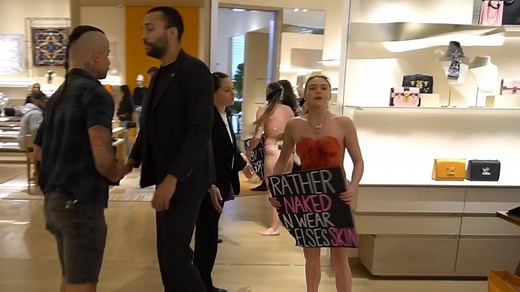 Tash Peterson's Louis Vuitton protest