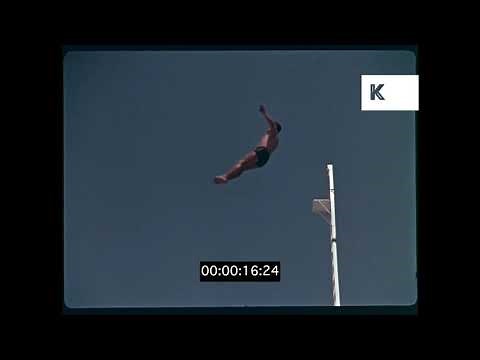 Diving Competition, 1960s Miami Swimming Pool, 35mm