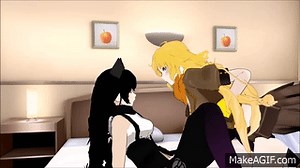 [MMD] RWBY Yang Kisses Blake on Make a GIF
