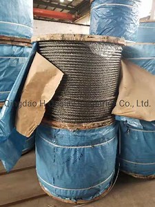 [Hot Item] Ungalvanized and Galvanized 6X19s FC Line Contacted Wire Rope, Ts 1960 N/mm2