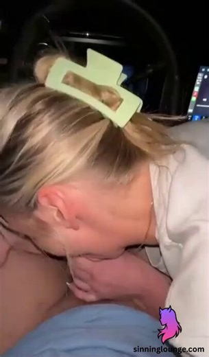 This cheating college blonde met me in the public parking lot after telling her boyfriend she was out with friends. She started sucking my dick in the front seat, then we moved to the backseat where I fucked her. She was moaning loud and taking every inch knowing how risky it was