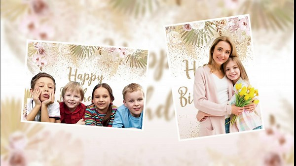 7X5FT Happy Birthday Boho Photography Background Pink Flowers Puweicao Girl Happy Birthday Party Decorations Banner Backdrop Props Photo
