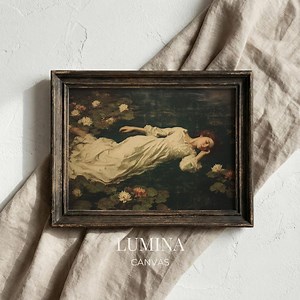 Ophelia Art Print, Pre-raphaelite Painting, Victorian Wall Decor (digital Download) - Etsy