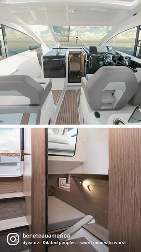 3.1K views · 74 reactions | Modern and maneuverable exterior, spacious and elegant interior. The Gran Turismo 32 offers 100% pleasure wherever you find yourself aboard. | Beneteau America | Facebook