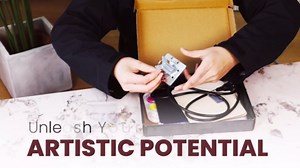 Pyrography Wood Burning Kit - 51-Piece Arts & Crafts Set with Branding Pen, Watercolors, Brushes, Stencils, Realistic Animal Designs, 5 Plaques, 5 Engraving Tips - Cool Gifts for Teens, Kids, Adults