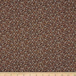 Andover Savannah Mini Leaves Black Quilt Fabric by the Yard