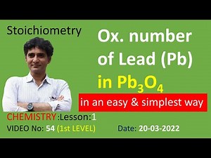 # Individual oxidation numbers of Lead (Pb)atoms in Pb3O4 #Chemistry #IIT #NEET#NCERT #INTER #CBSE