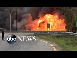 Fire causes portion of Atlanta highway to collapse