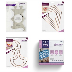 Gemini - Build-A-Block Patchwork System PLUS with FREE Multi Media Patchwork Dies & Quilting Pattern Guide