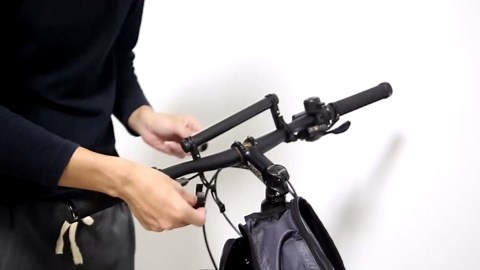 20cm Bike Handlebar Extender Carbon Tube Super Long Bracket Accessories Double Bicycle Handlebar Extension Bracket for Holding Motorcycle Bike Lamp Speedometer GPS Phone Mount Holder