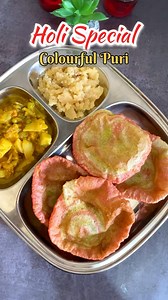 1.5K views · 53 comments | ✅Holi Special- Colourful Puri “Add...