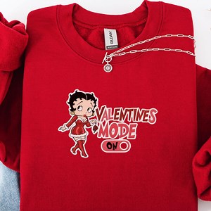 Valentines Betty Boop Sweatshirt Retro Valentine Sweater Cute Vintage Love Shirt Y2K Valentine Graphic Shirt Gift for Girlfriend/her - Etsy