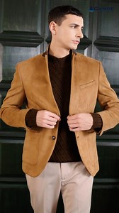Winter layering made effortless with our suede blazer and sweater combo. #Canoe #WinterWardrobe #Fashion | Canoe