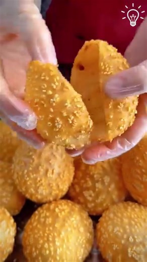 1.3K views | A taste of sesame balls crispy golden and filled with delightful sweetness 異✨ | The Creative Collective | Facebook