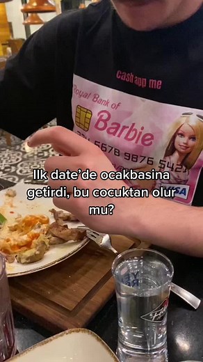 Dining Scene Featuring Royal Bank of Barbie T-Shirt