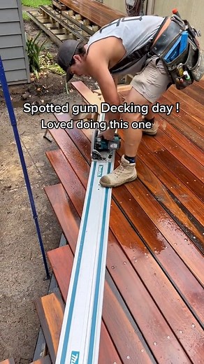 Finishing Touches On The Spotted Gum Dec #decking #spottedgum #fyp | Diaz Construcion