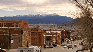 Granite Drive Traffic Butte Montana Downtown United States Stock Footage - Video of north, city: 118591602