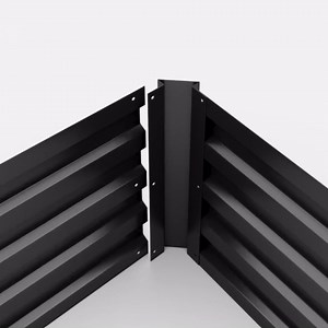 2PCS Galvanized Raised Garden Bed Kit,Vegetable Boxes-Rectangle Metal Flower Box,Large Planter Raised Beds Outdoor Garden for Planting,Fruit,Herb-Silver