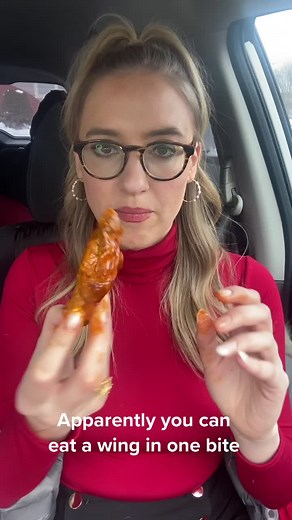 I learned this trick where you can eat a wing in one bite.
