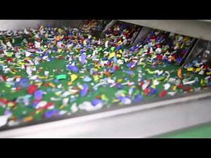 HDPE Bottle Cap Scrap Sorting Process-by Angelon Color Sorter