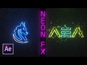 Neon Light Logo Animation in After Effects | No Plugins