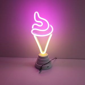 [Hot Item] Factory Wholesale Free Standing LED Flex Neon Ice Cream Sign