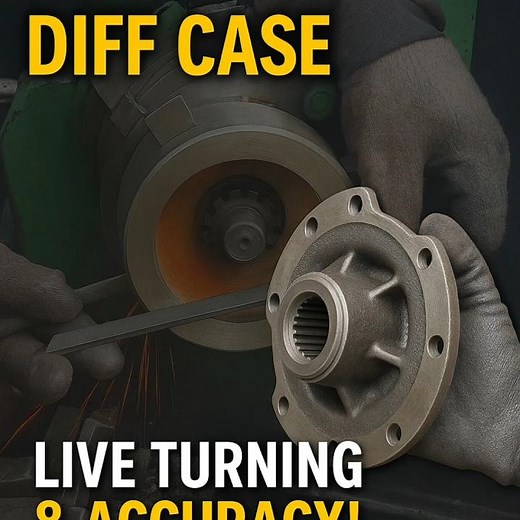 How to Machine a Diff Case on Lathe Precision Turning & Finishing#lathemachine #youtubeshorts