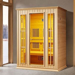 [Hot Item] Far Infrared Shower/ Wooden Dry Steam Home Far Infrared Heating Sauna Room