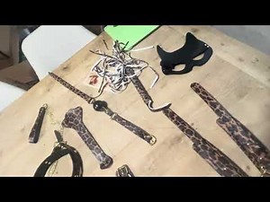 Bondage for Sex 7 Pcs BDSM – Leather Bondage Restraints Kits with Adjustable Handcuffs,Shackles