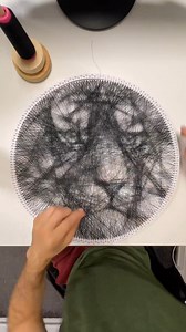 Awesome tiger string art by Pilusion! #art #artist #artwork #artistic #stringart #artvideo #arttimelapse #animalart | Killer Ink Tattoo